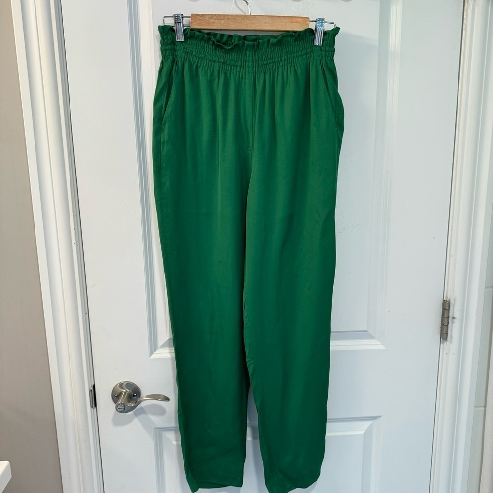 Massimo Dutti Size US 4  Green Silky Stunning Pants